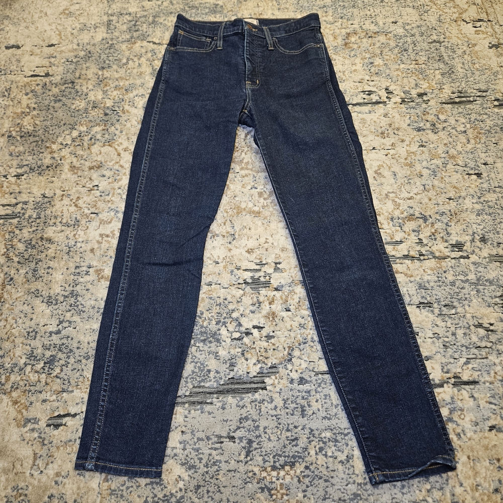 Madewell 10" High-Rise Skinny Jeans Dark Wash 27